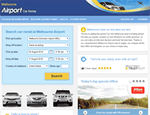 Tablet Screenshot of melbourneairportcarhire.com.au